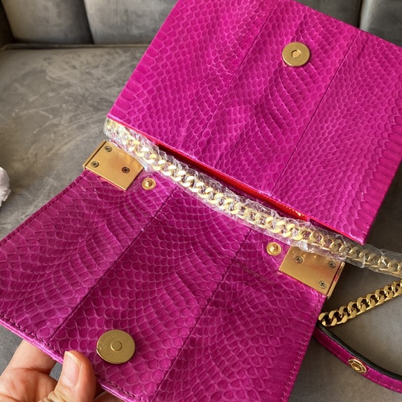 Brian Atwood Aston Crossbody Top Handle Cluth - Picture 4 of 11